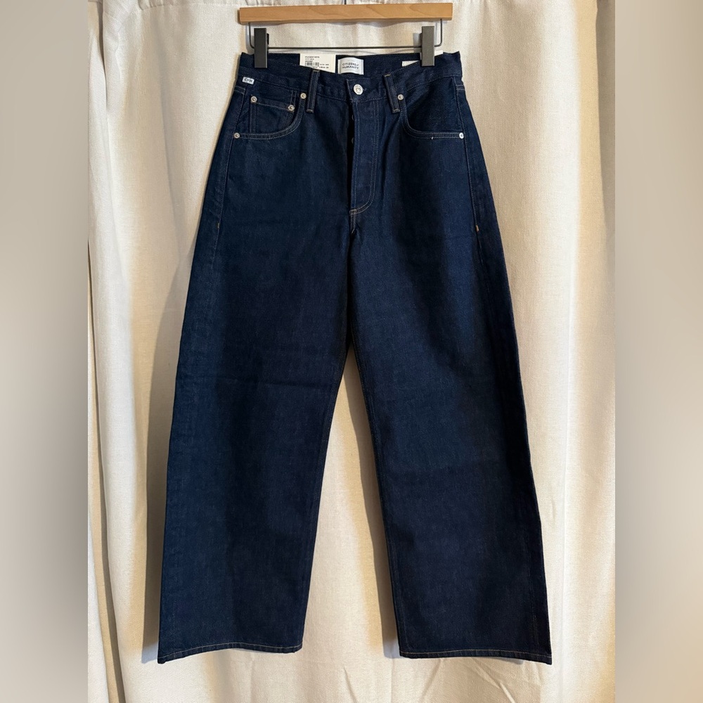Women’s Ayla Baggy Petite Dark Blue Jeans